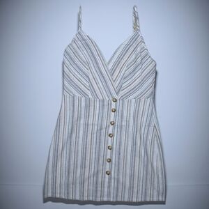 Knot Sisters Striped Mini Sundress (Size L)